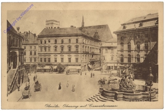 Olomouc (Olmütz), Oberring mit Caesarbrunnen