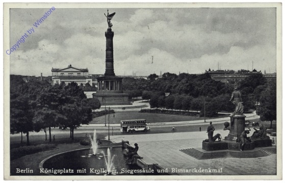 ak166039 Berlin, Siegessäule und Bismarckdenkmal