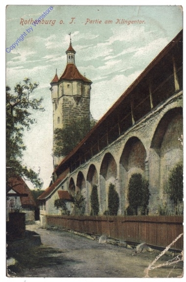 ak166047 Rothenburg ob der Tauber, Partie am Klingentor