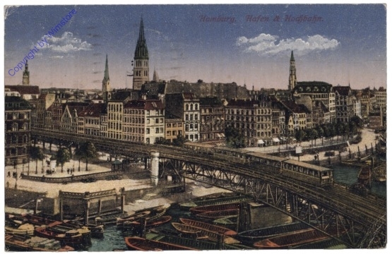 Hamburg, Hafen und Hochbahn