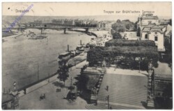 Dresden, Brühlsche Terrasse, Treppe