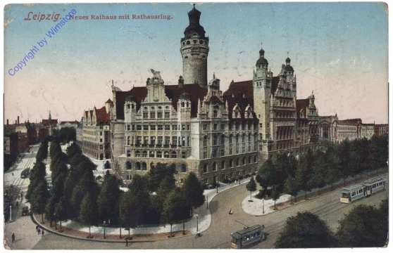 Leipzig, Neues Rathaus mit Rathausring