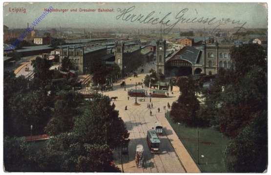 Leipzig, Magdeburger und Dresdner Bahnhof
