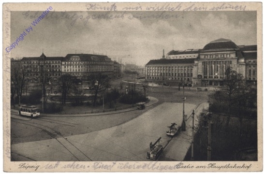 Leipzig, Partie am Hauptbahnhof