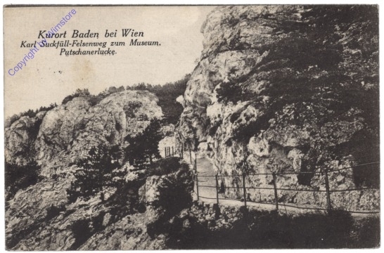 Baden, Karl Suckfüll-Felsenweg zum Museum, Putschanerlucke