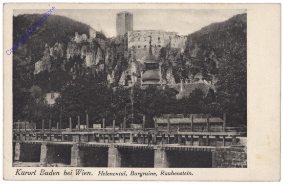 Baden, Helenental, Burgruine, Rauhenstein