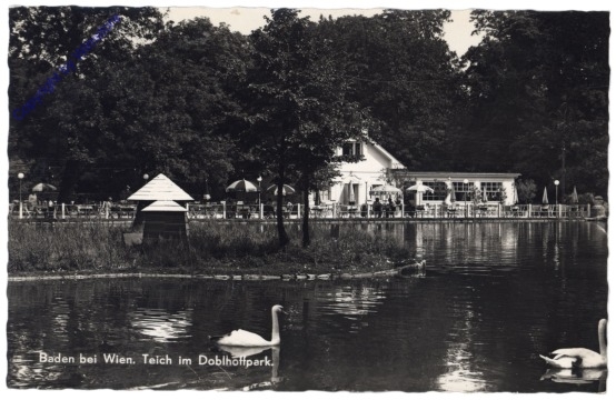 Baden, Teich im Doblhoffpark