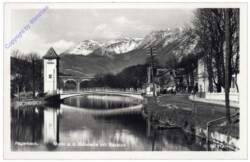 Payerbach, Motiv an der Schwarza mit Raxalpe