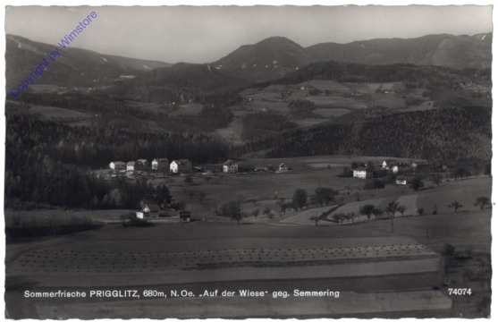 Prigglitz, Auf der Wiese gegen Semmering