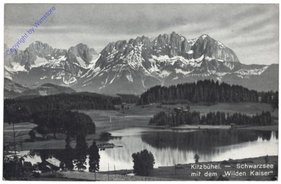 Kitzbühel, Schwarzsee mit dem Wilden Kaiser