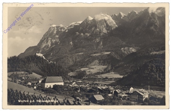 Werfen, gegen das Tennengebirge