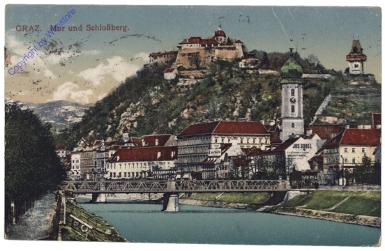 Graz, Mur und Schlossberg