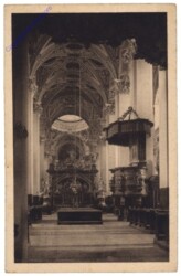 Mariazell, Inneres der Kirche mit Gnadenaltar