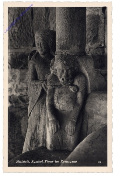 ak167051 Millstatt, Symbol. Figur im Kreuzgang