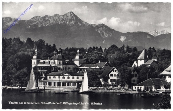 Velden, Schlosshotel mit Mittagskogel