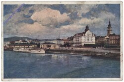 Linz an der Donau, Landungsplatz und Hotel Weinzinger