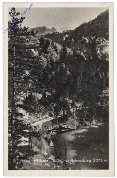 Schwarzau im Gebirge, Höllental mit Schneeberg