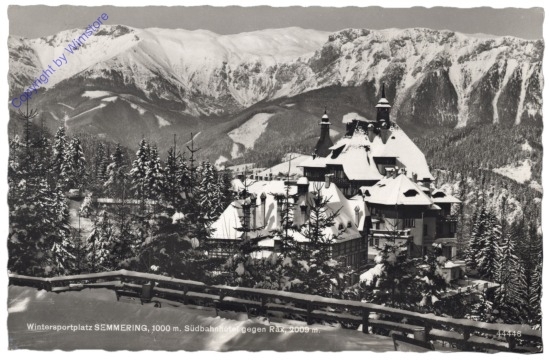 Semmering, Südbahnhotel gegen Rax
