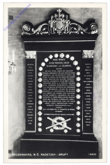 Klein Wetzdorf, Heldenberg, Radetzky-Gruft