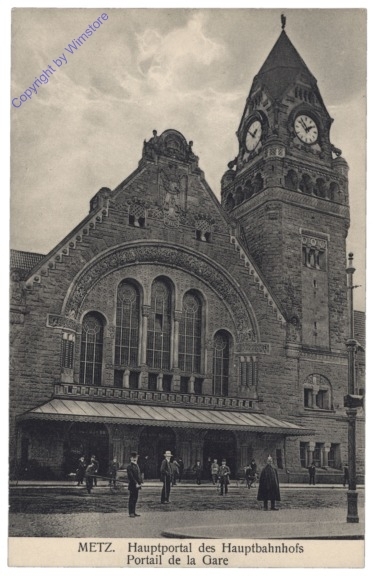 Metz, Hauptportal des Hauptbahnhofs