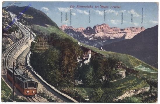 ak167233 Bolzano (Bozen), die Rittnerbahn