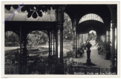 Karlovy Vary (Karlsbad), Partie aus dem Stadtpark