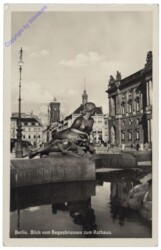 Berlin, Blick vom Begasbrunnen zum Rathaus