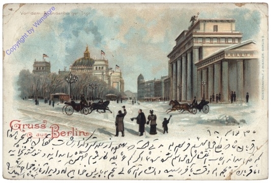 Berlin, Brandenburger Tor, Gruss aus