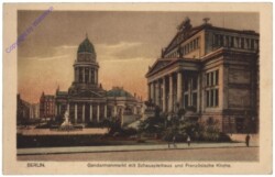 Berlin, Gendarmenmarkt mit Schauspielhaus und Französische Kirche
