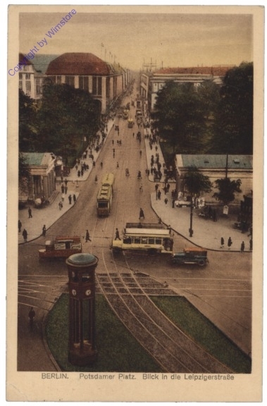 Berlin, Potsdamer Platz, Blick in die Leipzigerstraße