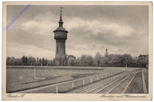 Forst (Lausitz), Stadion mit Wasserturm