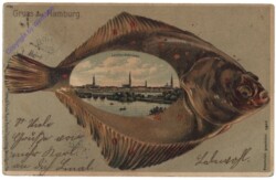 Hamburg, Gruss aus, Lombardsbrücke