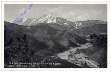 ak167632 Gutenstein, Blick vom Mariahilfberg ins Klostertal