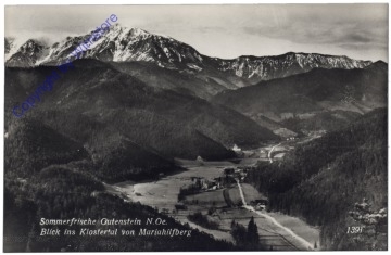 ak167636 Gutenstein, Blick ins Klostertal von Mariahilfberg