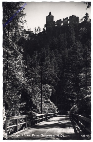 ak167637 Gutenstein, Lange Brücke, Ruine