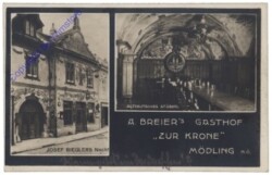 Mödling, A. Breier's Gasthof "Zur Krone"