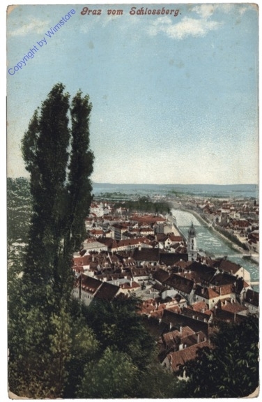 Graz, vom Schlossberg