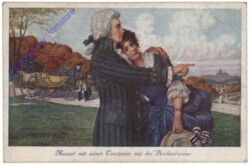 Mozart, mit seiner Constanze auf der Hochzeitsreise