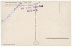 Mozart, Gemälde im Mozartzimmer des Stieglkellers zu Salzburg