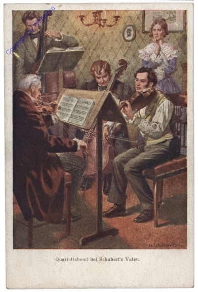 Schubert Franz, Quartettabend