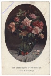 ak167929 Rosen in Vase, Geburtstag