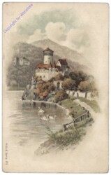 ak167977 Burg am Flussufer
