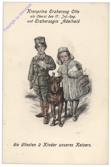 Kronprinz Franz Josef Otto und Erzherzogin Adelheid