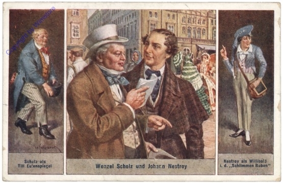 Wenzel Scholz und Johann Nestroy