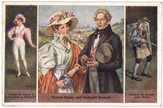 Therese Krones und Ferdinand Raimund
