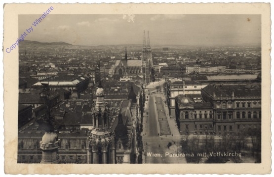 ak168313 Wien, Panorama mit Votivkirche