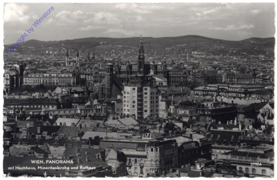 ak168316 Wien, mit Hochhaus, Minoritenkirche und Rathaus