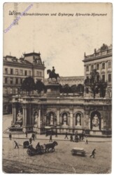 Wien 1, Albrechtsbrunnen und Erzherzog Albrechts-Monument