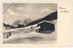 Winter in den Bergen