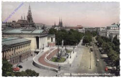 Wien 1, Ringstrasse mit Parlament, Rathaus und Burgtheater